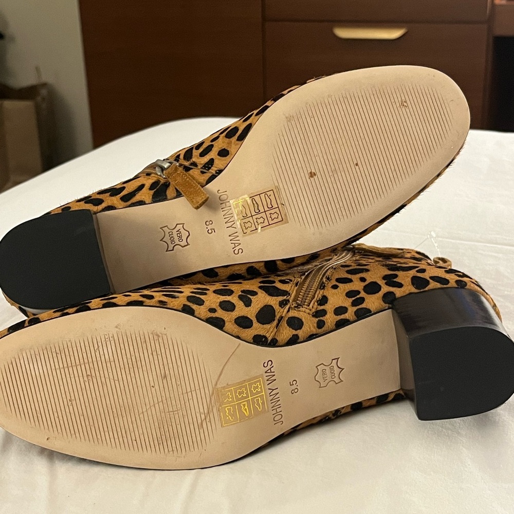 Johnny Was Leopard Booties - Picture 5 of 6